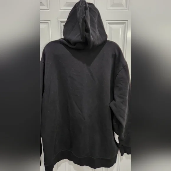 Puma black & white Rebel stripe sleeves hoodie pullover men's size 3XLT - Picture 8 of 11